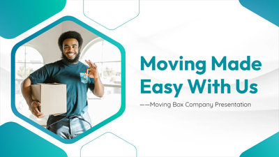 Turquoise Modern Moving Box Company Presentation Promo