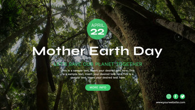地球母亲日通用视频封面