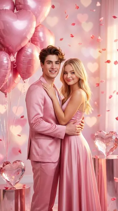 Valentines Couple Heart Transition