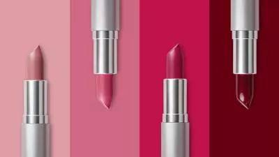 Valentines Day Cosmetics Display Of Lipstick Colors Ad Promo Slideshow