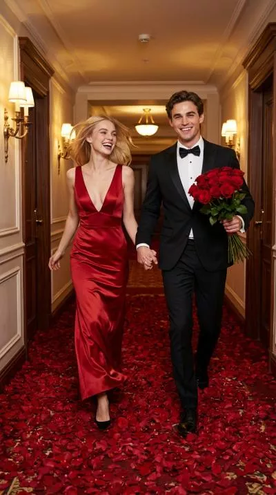 Valentines Day Costume Petals Transition