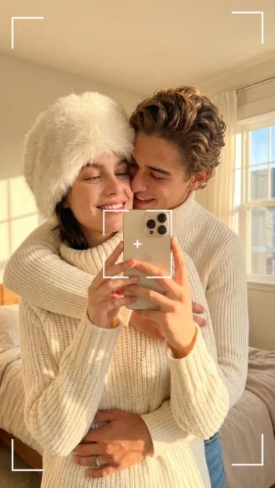 Valentines Day Couple Photo Transition