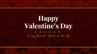 Valentines Day Love Rose Slideshow