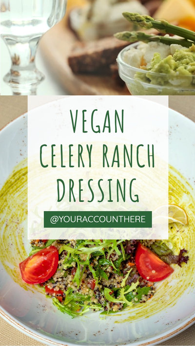 Vegan Celery Ranch Dressing Recipe Instagram Reels
