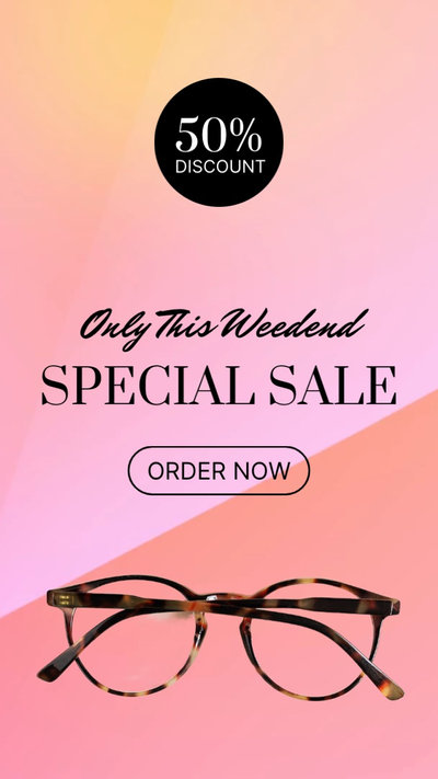 Vertical Glasses Product Promo