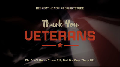 Veterans Day National Flag Gratitude Quote Post