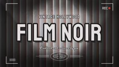  Vintage Hollywood Jazz Music Silent Film Noir Spot Light Movie Trailer