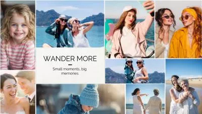 Vintage Warm Happy Time Moments Memories With Family Friends Lifestyle Photo Collage Slideshow