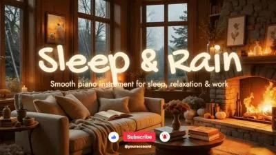  Warm House White Noise Rain For Sleep Music Youtube Channel Youtube Channel