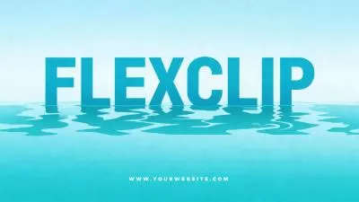 Water Flow Splash Ai Logo Animation Reveal Intro