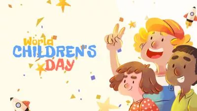 Watercolour Happy World Childrens Day Intro