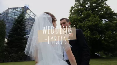 Vídeo de casamento com letras