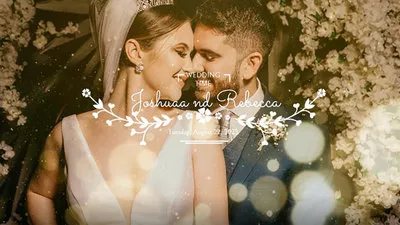 Wedding Photo Slideshow Love Flower Simple Wishes