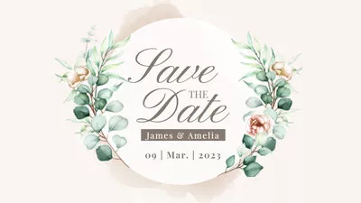 wedding save the date slideshow