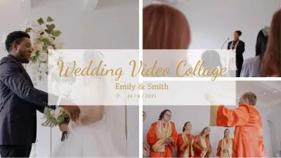 White Automatic Lyrics Love Marriage Wedding Video Collage