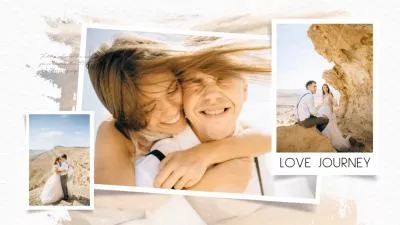 White Bokeh Minimal Love Wedding Anniversary Propose Photo Slideshow