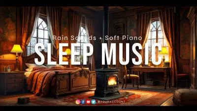 White Noise Rain Sound Soft Piano Sleep Music Youtube Channel Intro