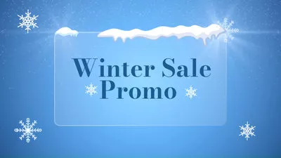 Winter Sale Promo Ad Store