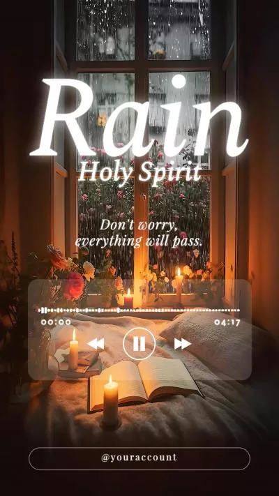 Worship Rain Asmr White Noise Lofi Sleep Music Playlist Tiktok Instagram Story
