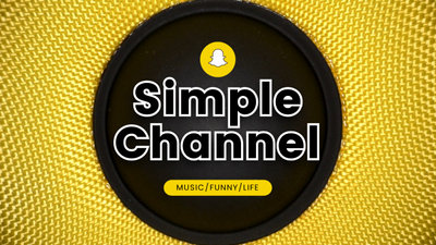 Yellow Circle Modern Social Snapchat Intro Outro
