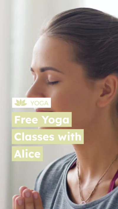 Yoga Fitness Instagram Vidéo Mobile