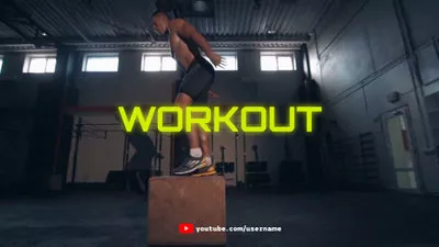 Vídeo de fitness para YouTube