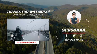 Youtube Travel Endscreen